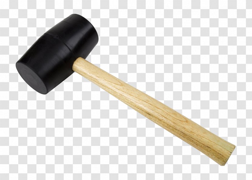 Mallet Ball-peen Hammer Natural Rubber Wood Transparent PNG