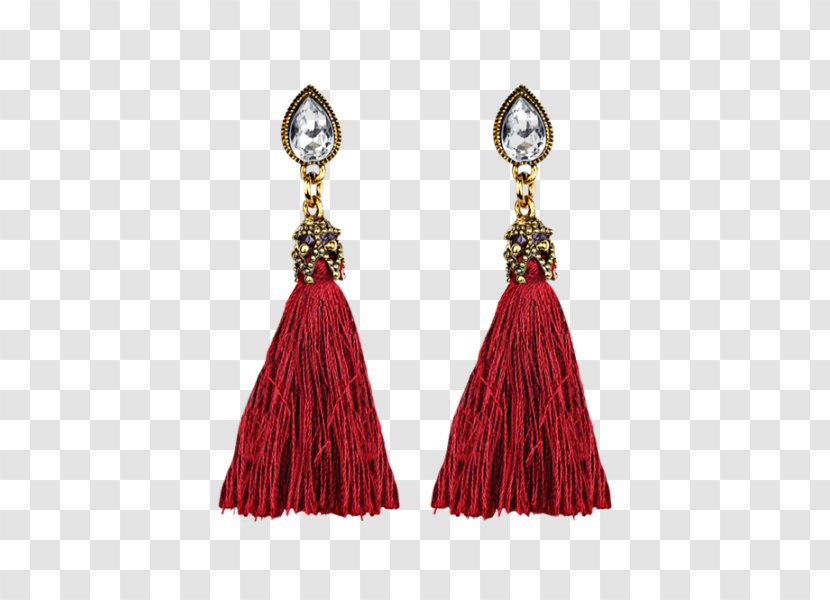 Earring Imitation Gemstones & Rhinestones Tassel Jewellery Clothing - Online Shopping Transparent PNG