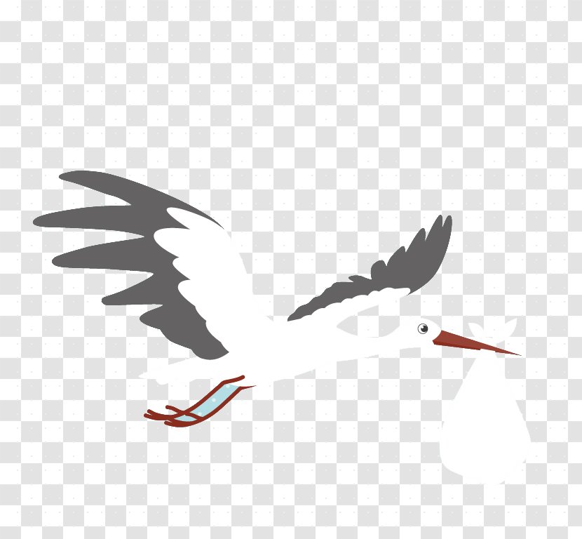 Crane Cartoon Graphic Design - Art - Has Ever Been Flying In The Sky Transparent PNG