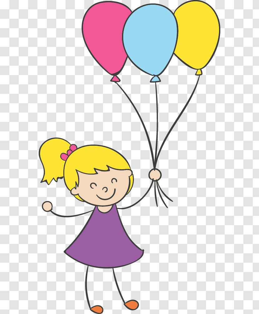 Balloon Child Clip Art - Silhouette Transparent PNG