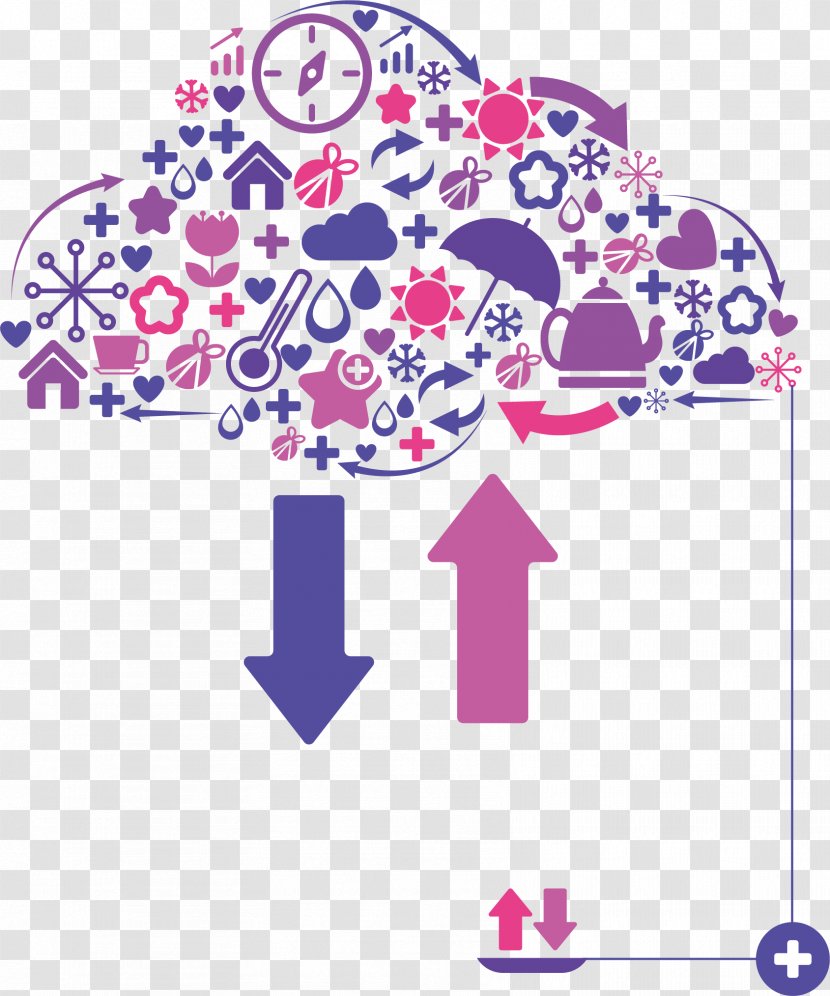 Graphic Design Illustration - Material - Vector Data Cloud Transparent PNG