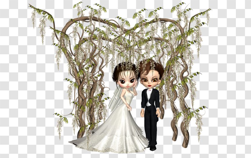 Salix Pierotii Bridegroom - Figurine - Tree Bride And Groom Transparent PNG