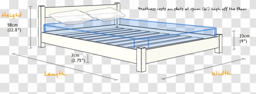 Bed Frame Mattress Size Bunk - Couch Transparent PNG