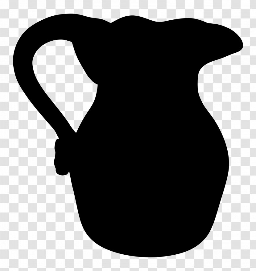 Jug Mug M Pitcher Cup - Blackandwhite - Tableware Transparent PNG