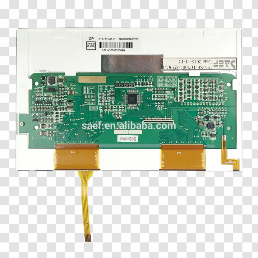 TV Tuner Cards & Adapters Laptop Thin-film-transistor Liquid-crystal Display Microcontroller - Hitachi Hd44780 Lcd Controller - Printed Circuit Board Transparent PNG