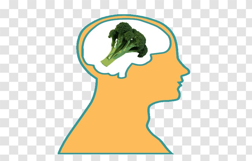 Cartoon Silhouette Douchegordijn Clip Art - Head - Broccoli Transparent PNG