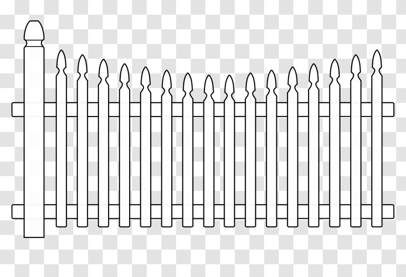 Fence Coloring Book Gate Drawing - Color Transparent PNG