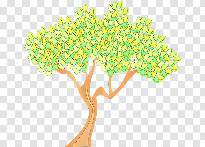 Tree Trunk Drawing - Flower - Plant Stem Transparent PNG