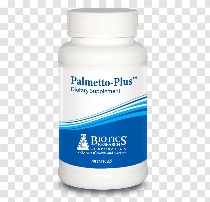 Dietary Supplement Biotics Research Corporation Capsule B Vitamins - Saw Palmetto Transparent PNG