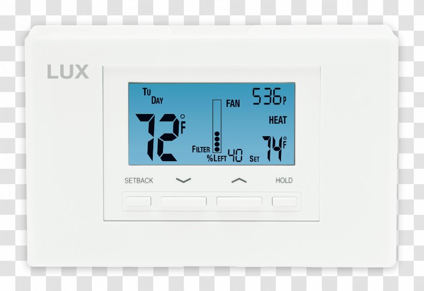 Programmable Thermostat Lux P621U TX1500U Product - Hardware Transparent PNG