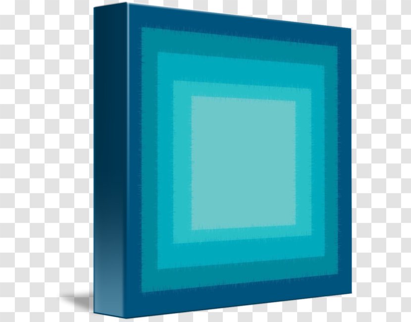Turquoise Picture Frames Rectangle - Design Transparent PNG
