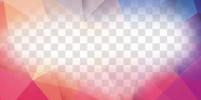 Triangle Wallpaper - Magenta - Geometric Background Transparent PNG