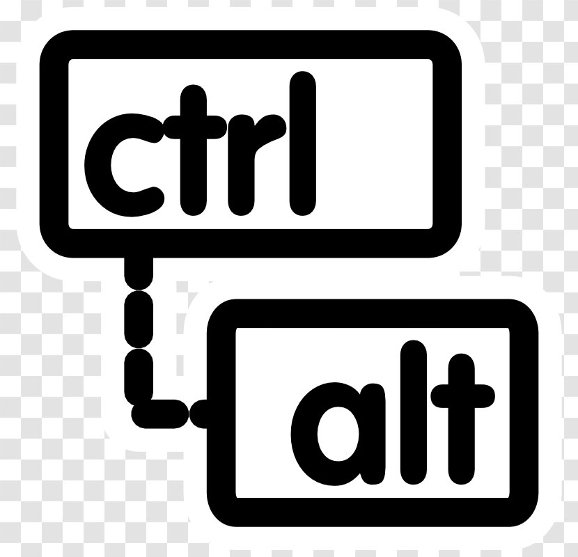 Computer Keyboard Control-Alt-Delete Control Key Alt Clip Art - Signage - Communication Transparent PNG