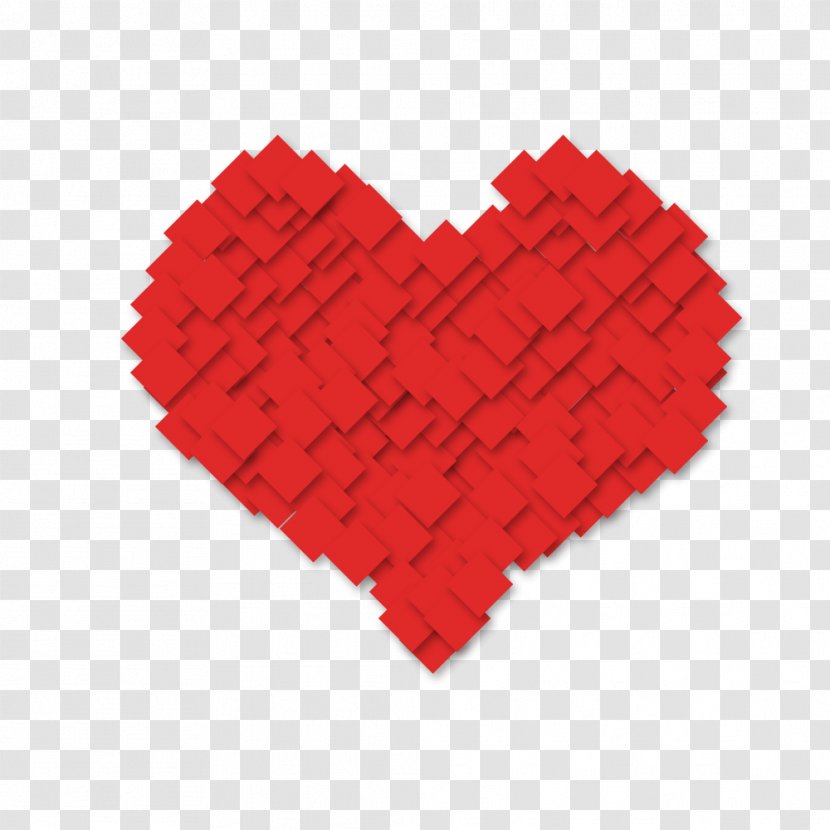 Paper Red Heart Computer File - Tree - Square Transparent PNG