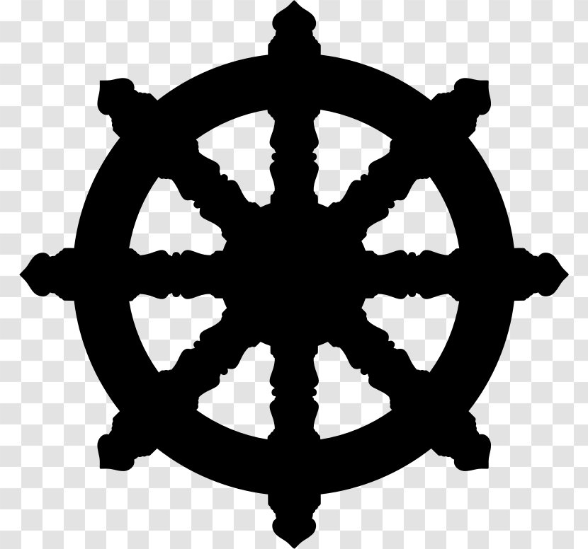 Dharmachakra Buddhism Buddhist Symbolism - Wheel Of Dharma Transparent PNG