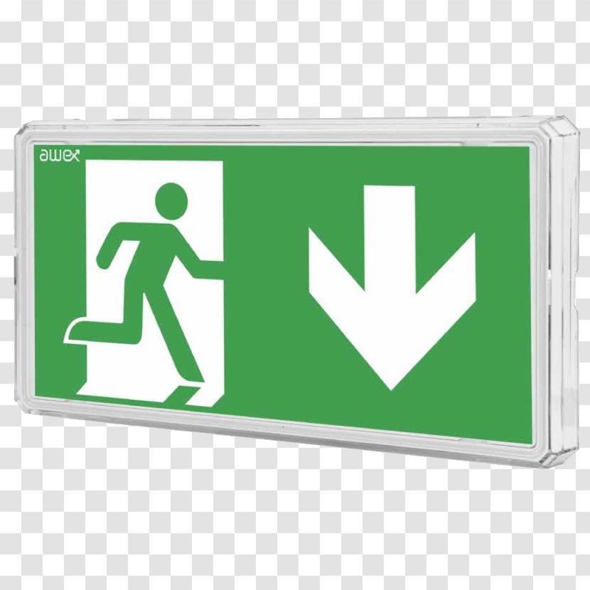 Exit Sign Emergency Lighting Fire Escape - Green - Light Transparent PNG