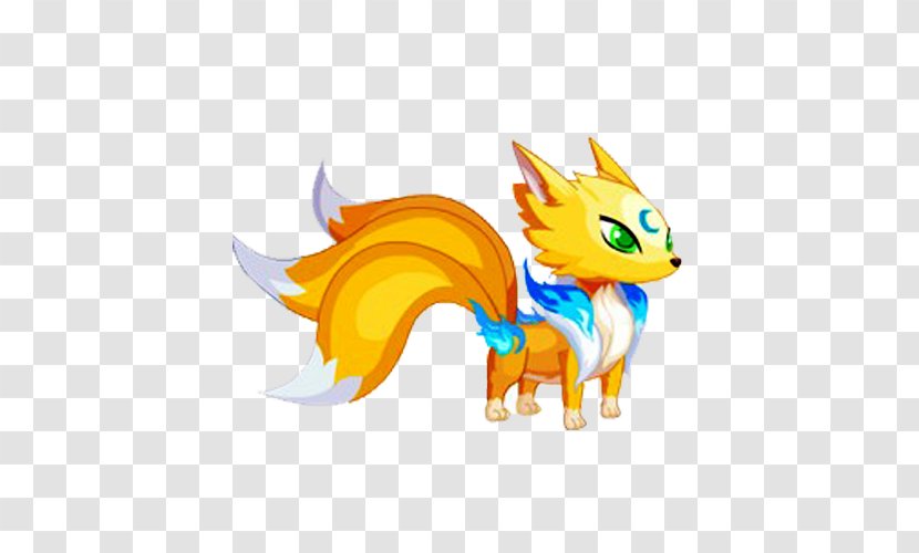 Nine-tailed Fox Ninetales Illustration - Cartoon Small Nine Tail Picture Material Transparent PNG