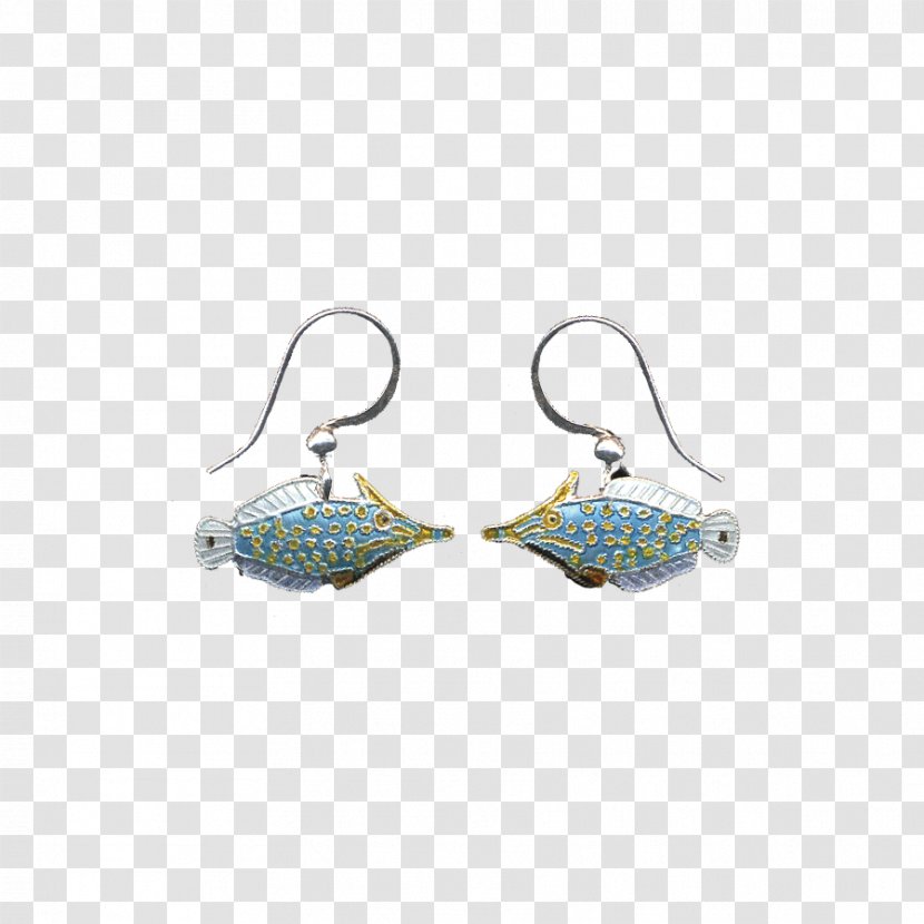 Earring Turquoise Silver Jewellery - Body Transparent PNG