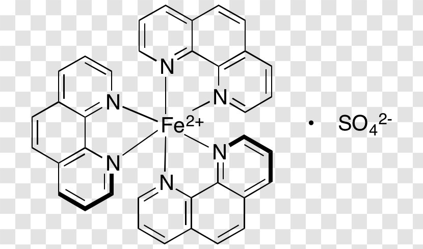 Ferroin Phenanthroline Chemistry Iron(II) Sulfate - Chemical Substance - Iron Transparent PNG