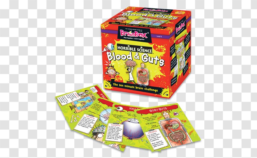 Toy Green Board Games Brainbox Horrible Science Blood And Guts - Game Transparent PNG