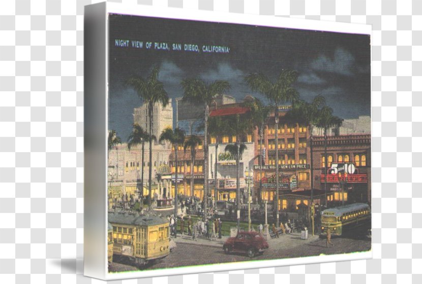 San Diego Advertising Poster Printing City - Vintage Postcard Transparent PNG