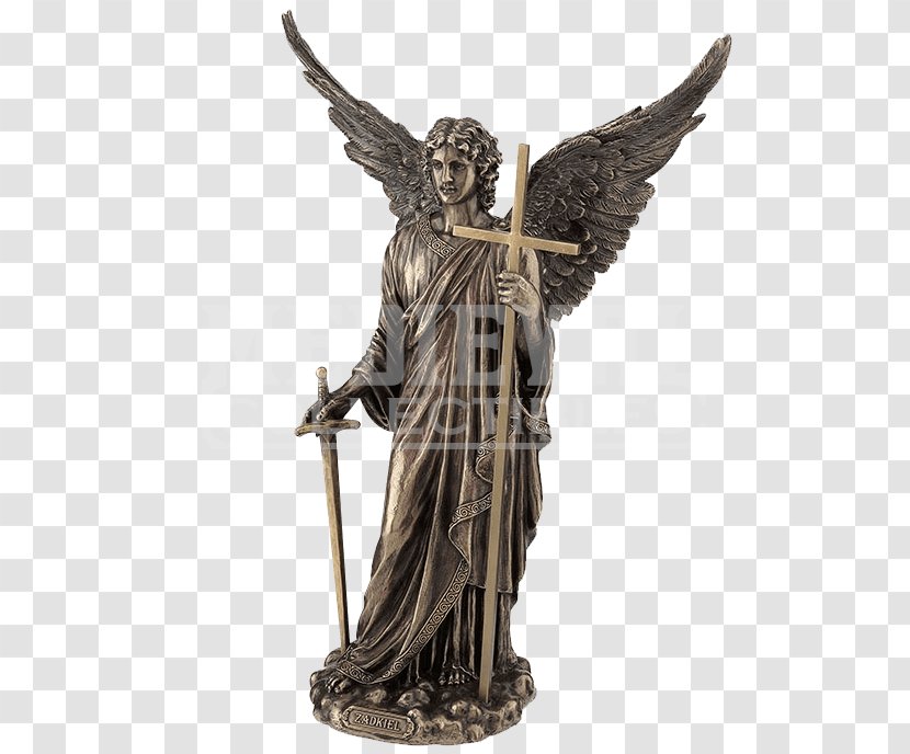 Michael Zadkiel Gabriel Archangel Statue - Angel Transparent PNG