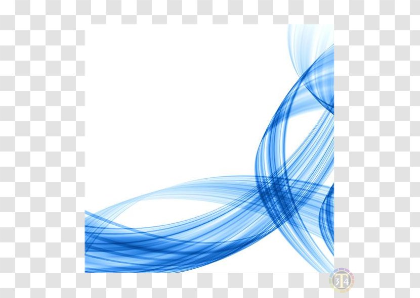 Light Wave Vector Blue - Azure Transparent PNG