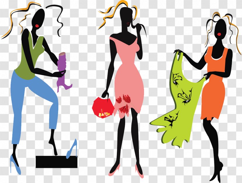 Female Woman Silhouette Illustration - Watercolor - Fashionable Women Transparent PNG