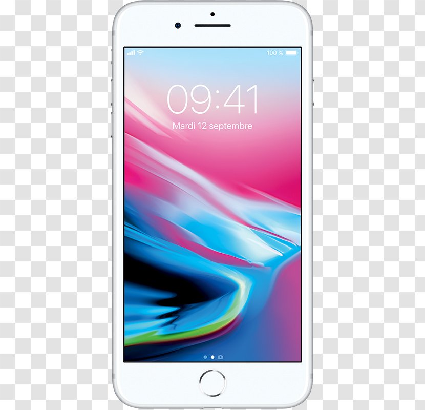 Apple IPhone 8 Plus Silver 64 Gb Unlocked Transparent PNG