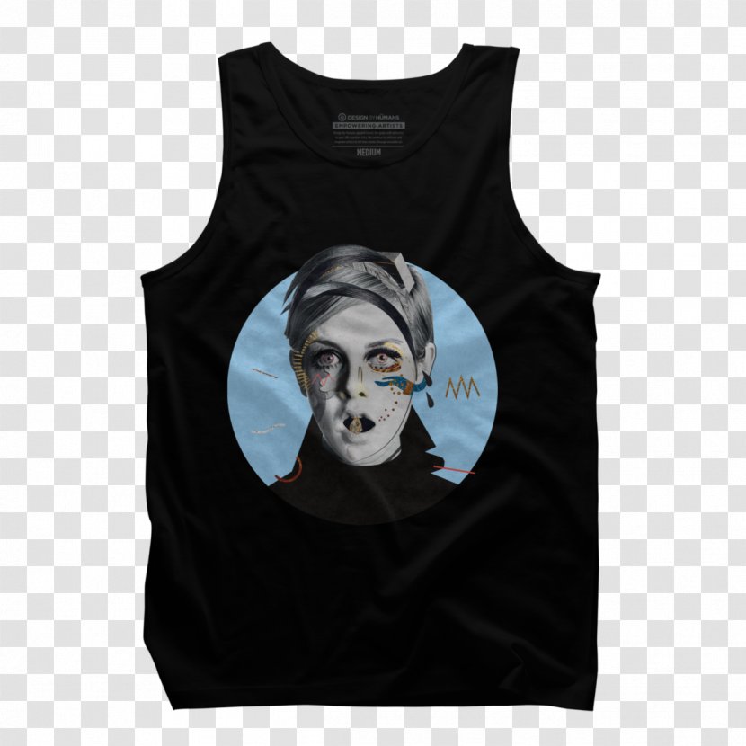 T-shirt Top Sleeveless Shirt Design By Humans - Pop Art Man Transparent PNG
