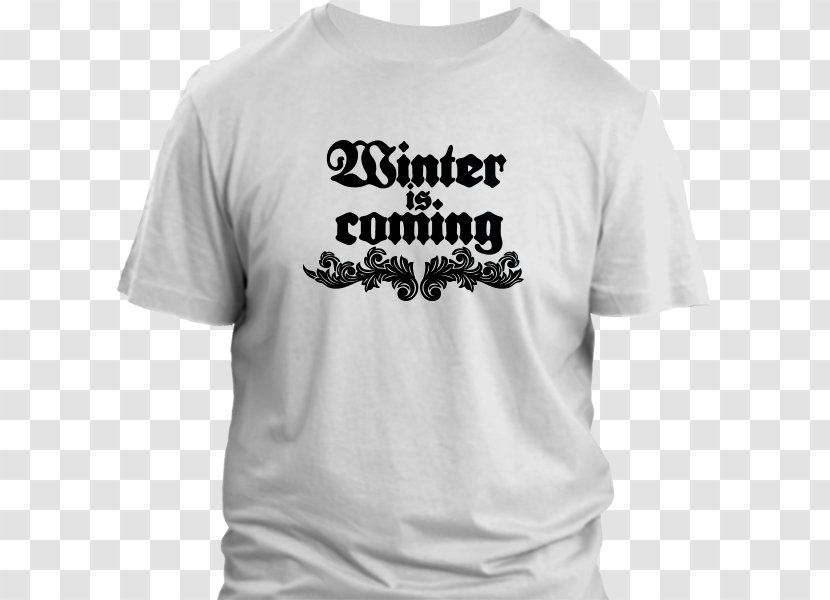 Printed T-shirt Hoodie Bluza - Winter Is Coming Transparent PNG