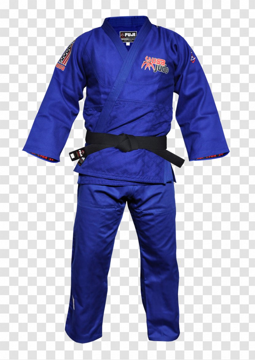 Brazilian Jiu-jitsu Gi Judogi Karate Sport - Electric Blue - Flag Weave Transparent PNG