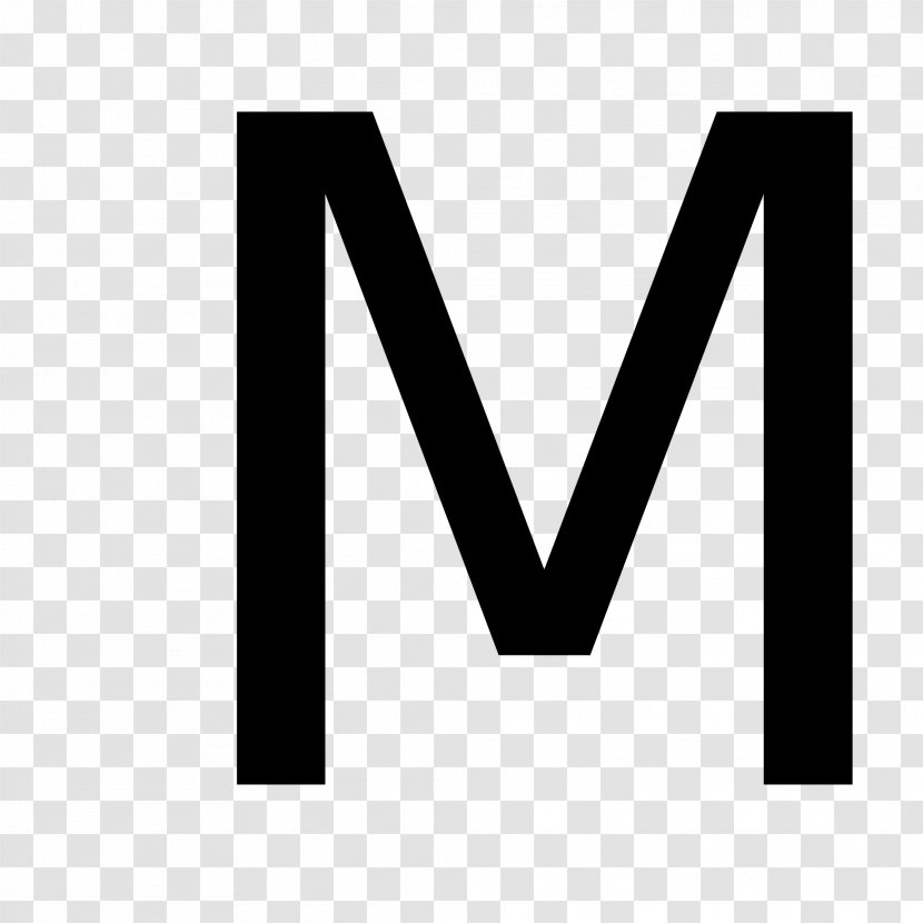 Letter Case Alphabet - Latin - M Transparent PNG