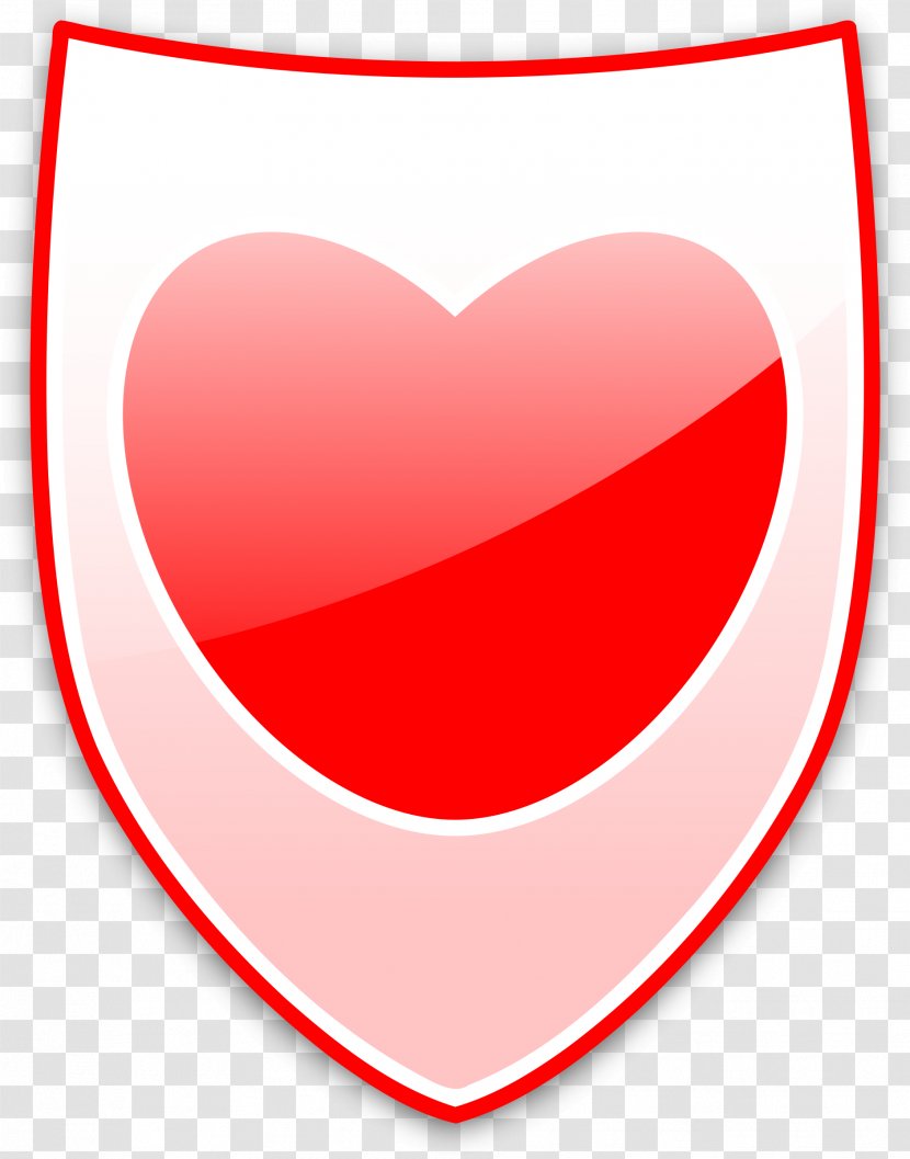 Heart Love Clip Art - Silhouette - Shield Transparent PNG