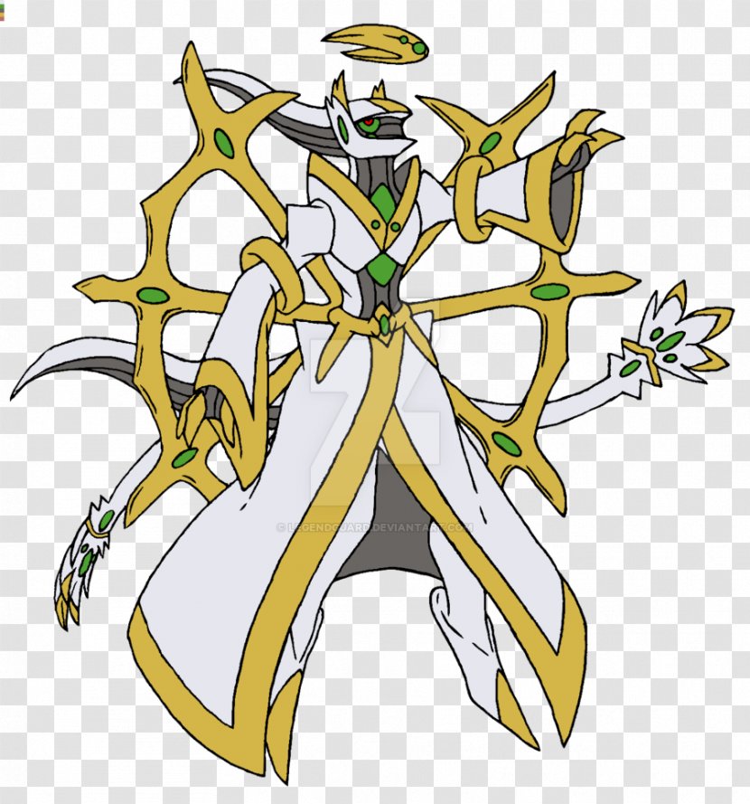 Arceus Slowking God - Yellow - Primal Legends Transparent PNG