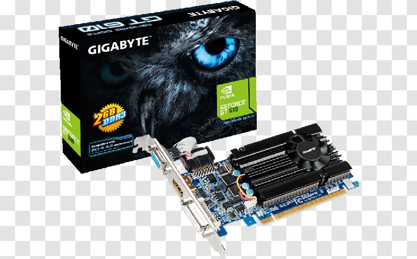 Graphics Cards & Video Adapters NVIDIA GeForce GT 710 610 PCI Express - Gddr5 Sdram - Nvidia 3D Vision Transparent PNG