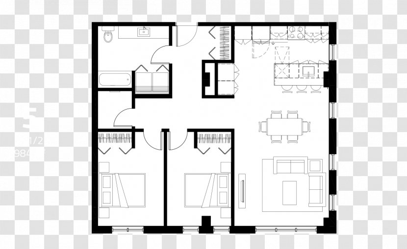 Floor Plan House Architecture Storey - Text Transparent PNG