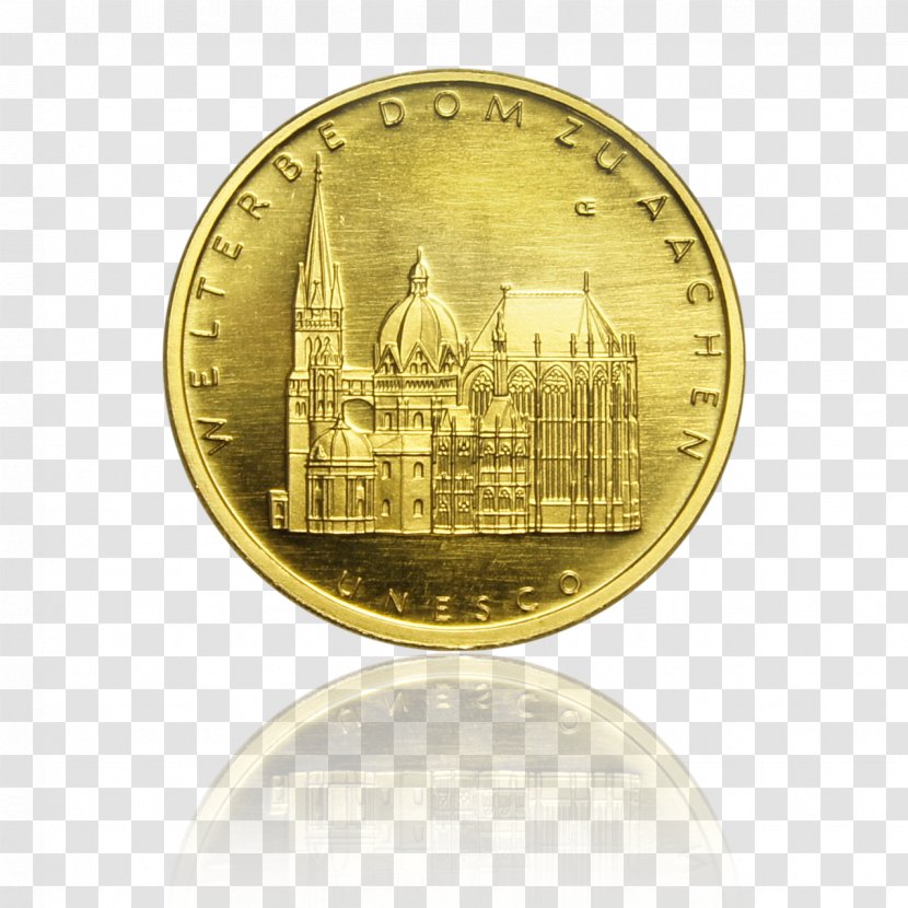 Aachen Cathedral Gold Coin - Euro Transparent PNG