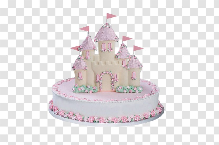 Birthday Cake Princess Sheet Icing - Castle Transparent PNG