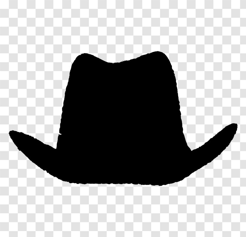 Cat Hat Clip Art Black M - Cowboy - Logo Transparent PNG