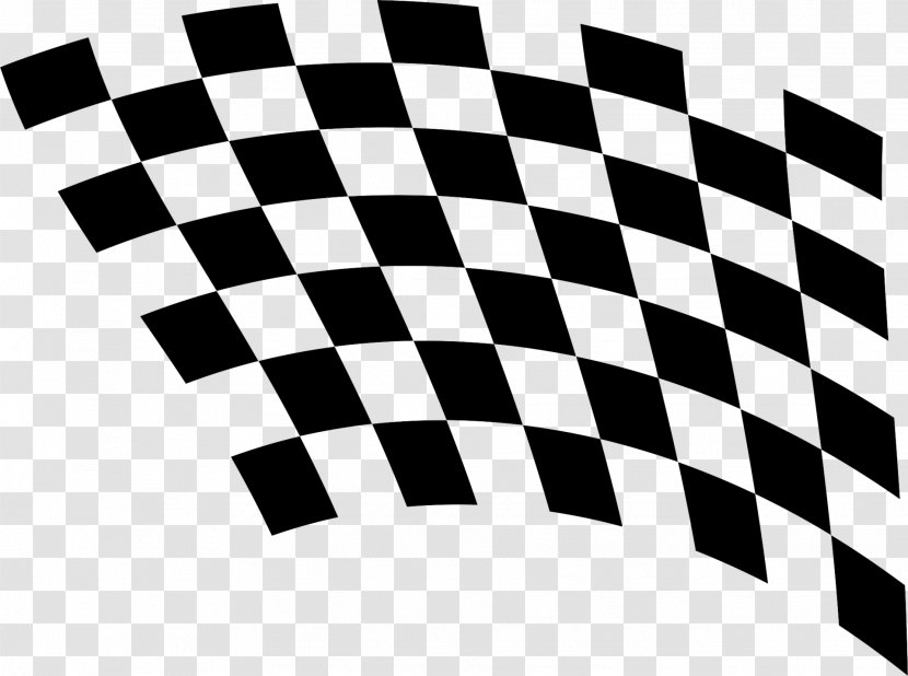Racing Flags Auto - Black And White Transparent PNG