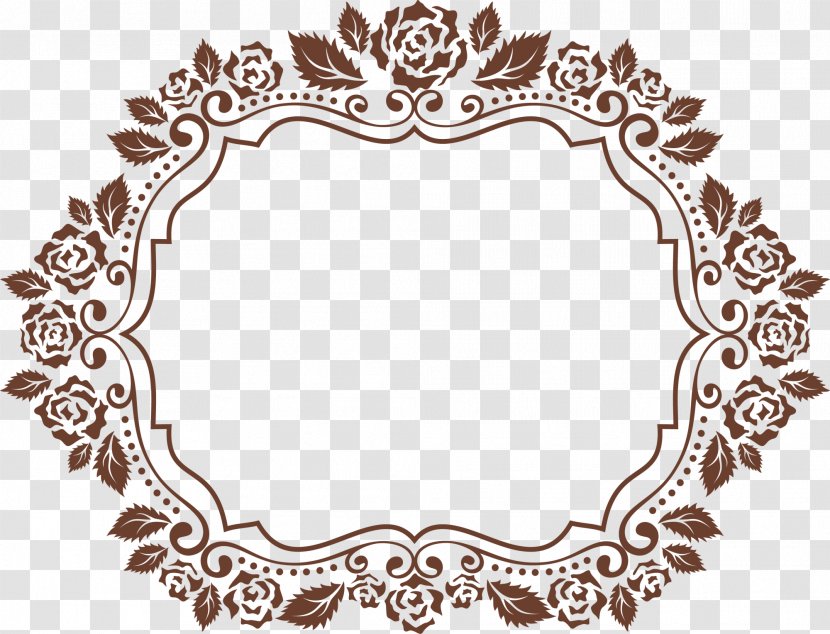 Brown Clip Art - Flower Frame Transparent PNG