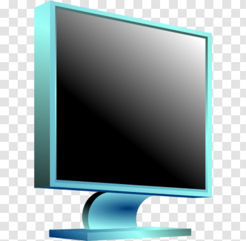 LED-backlit LCD Dell Computer Monitor Television Set Clip Art - Screen Clipart Transparent PNG