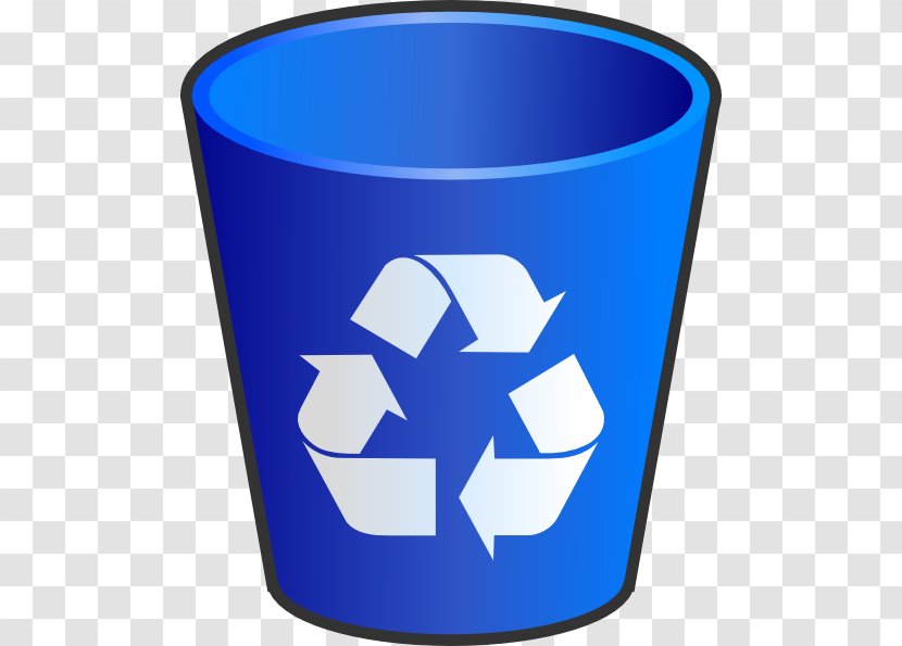Rubbish Bins & Waste Paper Baskets Recycling Bin - Electric Blue - Trash Basket Transparent PNG
