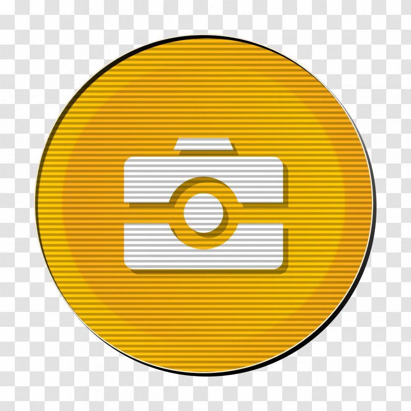 Yellow Circle Symbol Line Icon - Digital - Logo Transparent PNG