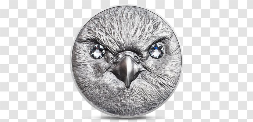 Mongolian Tögrög Silver Coin - Beak - Saker Falcon Transparent PNG