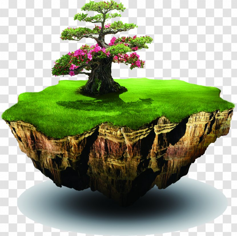 Air Pollution Greenhouse Gas Atmosphere Of Earth Water - Flowerpot - Green Tree Island Design Transparent PNG