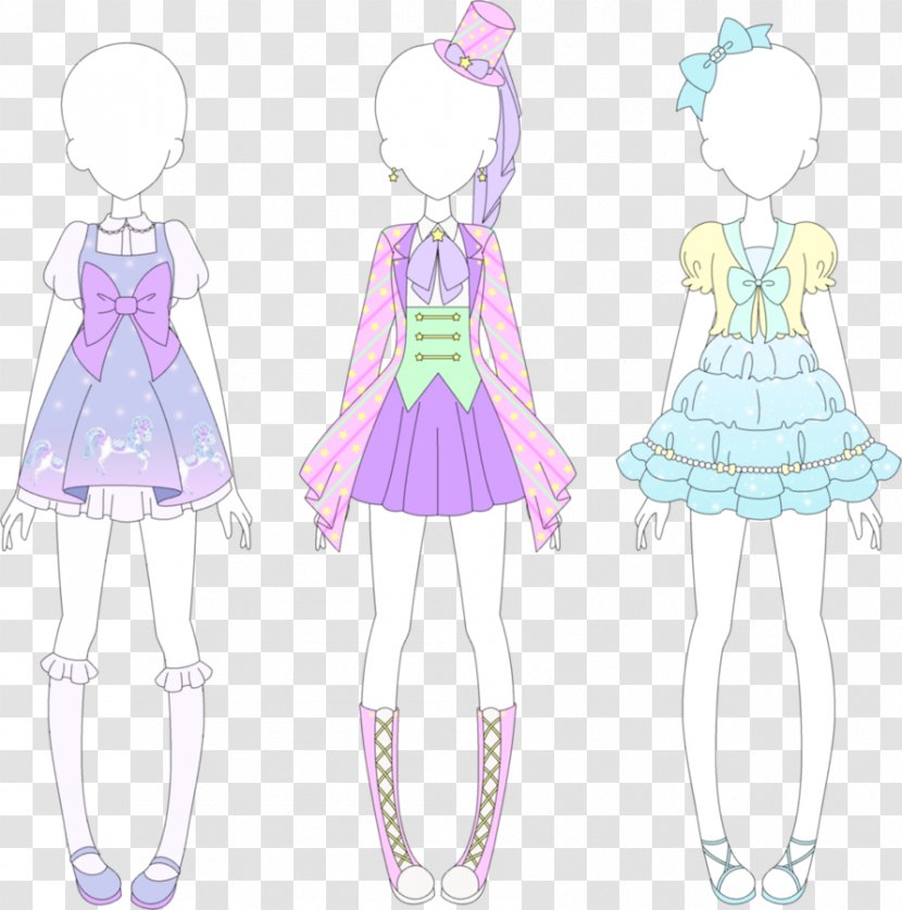 Aikatsu! Fashion Drawing Art Clothing - Heart - Fairy Kei Transparent PNG