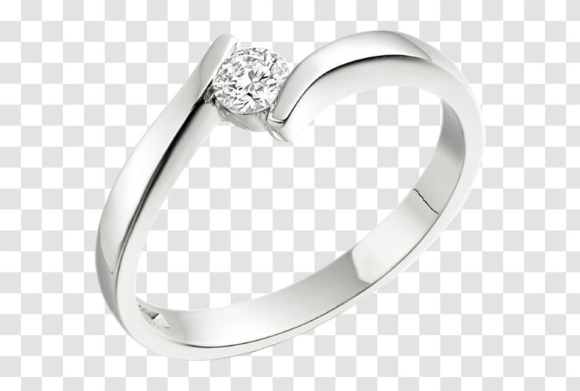Wedding Ring Diamond Cut Engagement - Solitaire Transparent PNG