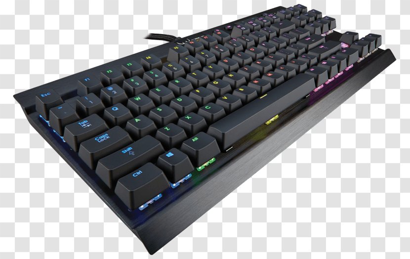 Computer Keyboard Gaming Keypad RGB Color Model Cherry Backlight - Multimedia - Thrown Ripples Transparent PNG